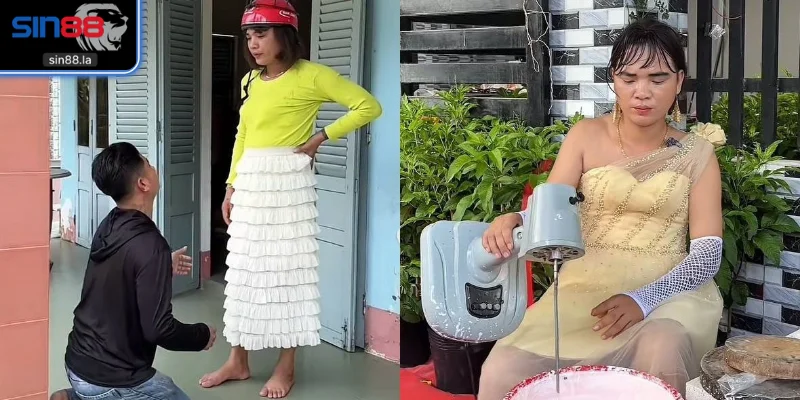 Tủn Cùi Bắp nổi tiếng với những clip hài sáng tạo độc lạ